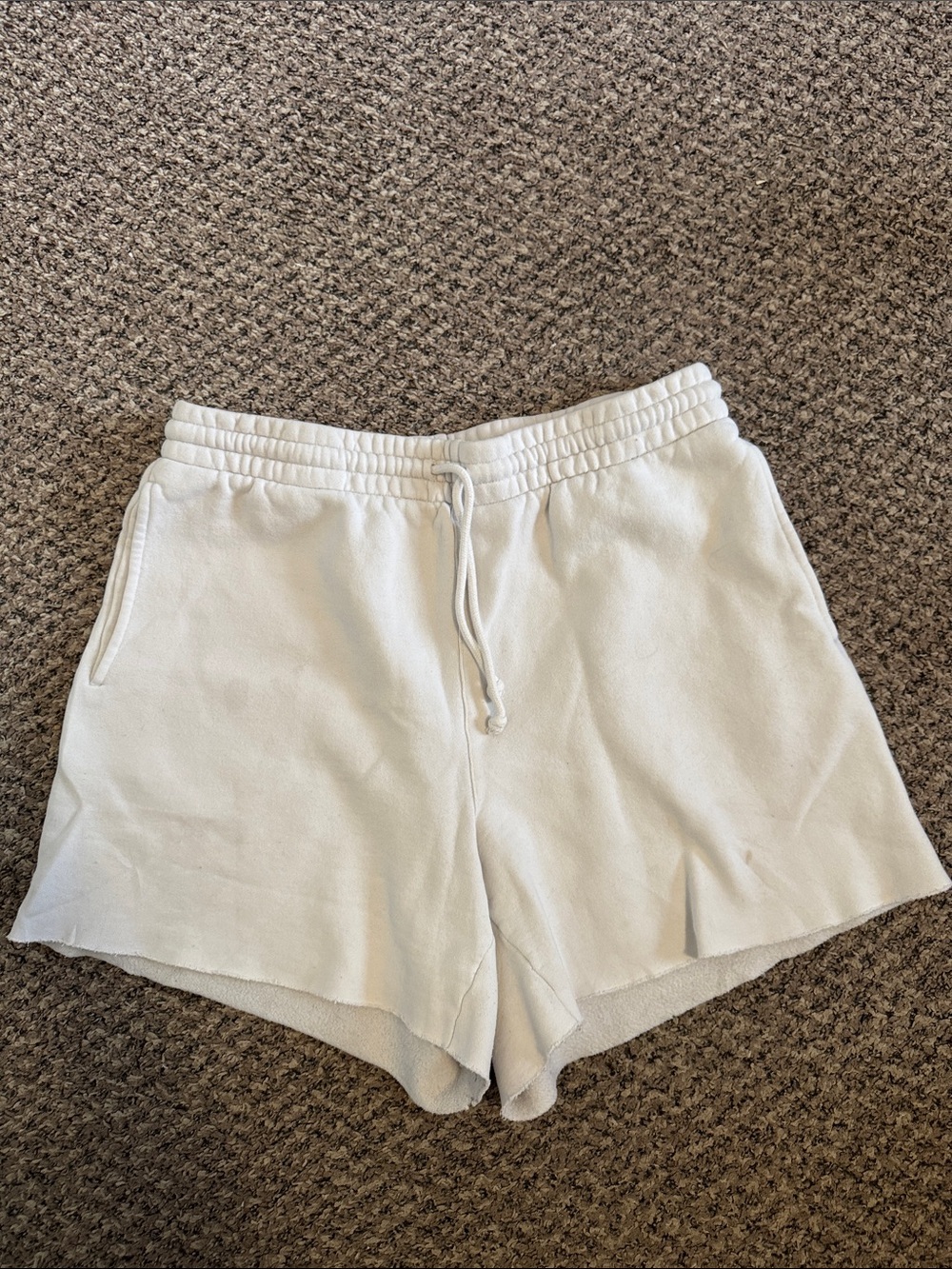 TNA Cozy Fleece Cut Off Shorts Size L